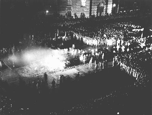 Book burning in Berlin. Germany, May 10, 1933. [LCID: 69002]