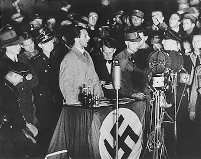 Joseph Goebbels. Berlin, Germany, May 10, 1933.